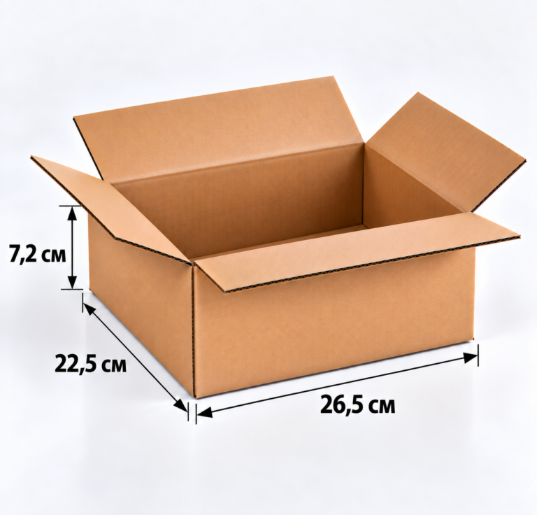 Гофрокороб 4-клапанный 265×225×72 мм, Т-24С